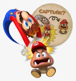 Transparent Cappy Png - Super Mario Odyssey Capture, Png Download, Transparent PNG