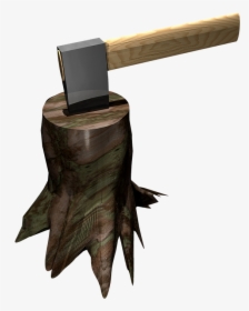 Axe, Log, Png, Isolated, Tribe, Woodworks, Wood Chop - Axe, Transparent Png, Transparent PNG