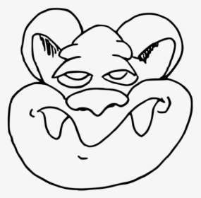 Monochrome Like Mammal - Black And White Troll, HD Png Download, Transparent PNG