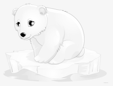 Download Polar Bear Clipart - Transparent Polar Bear Cartoon, HD Png Download, Transparent PNG