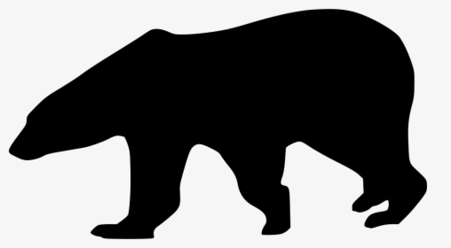 Polar Bear - Polar Bear Png Black, Transparent Png, Transparent PNG