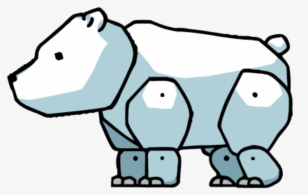 Cartoon Polar Bear Png - Scribblenauts Polar Bear, Transparent Png, Transparent PNG