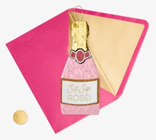 Champagne Bottle Piñata Birthday Card - Bridal Shower, HD Png Download, Transparent PNG