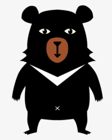 Cartoon,bear,formosan Black Bear - Formosan Black Bear Cartoon, HD Png Download, Transparent PNG