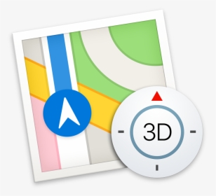 Apple Maps Icon- Macos - Apple Maps Icon Macos, HD Png Download, Transparent PNG