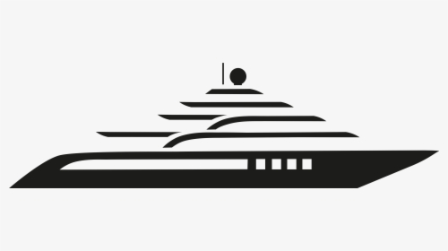 Yacht Boat Outline Png, Transparent Png, Transparent PNG