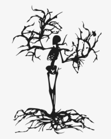Scary Clipart Tree - Tree Of Life Drawing, HD Png Download, Transparent PNG