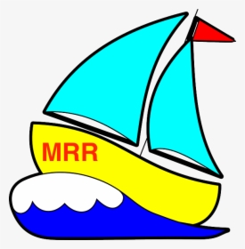 Sailboat Clipart Sailor Boat - รูป เรือ ใบ การ์ตูน, HD Png Download, Transparent PNG