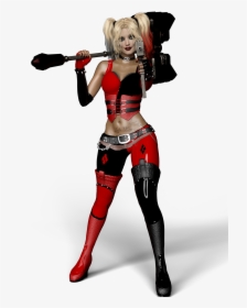 Harley Quinn Latex 3d - Harley Quinn 3d Art, HD Png Download, Transparent PNG