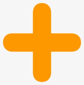 Plus Icon, Orange Plus Clip Art Clkerm Vector Clip - Plus Sign Icon Orange, HD Png Download, Transparent PNG
