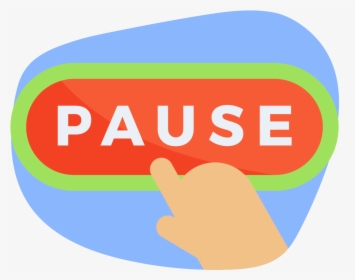 Pressing A Pause Button - Graphic Design, HD Png Download, Transparent PNG