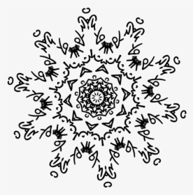 Drawn Snowflake Png Tumblr - Fractal, Transparent Png, Transparent PNG