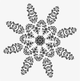Drawn Snowflake Png Tumblr - Black And White Transparent, Png Download, Transparent PNG
