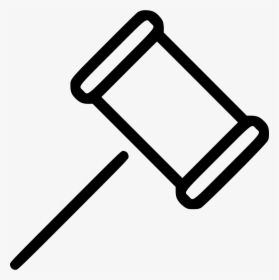 Gavel Hammer Law Judge Court - Thor Hammer Black And White, HD Png Download, Transparent PNG