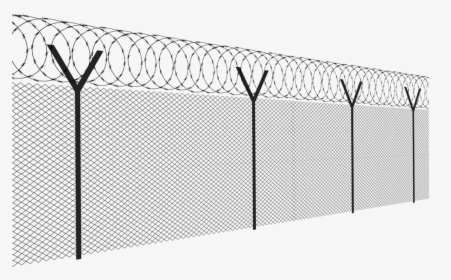 Barbed Wire Chain Link - Transparent Background Barbed Wire Fence Png, Png Download, Transparent PNG