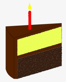 Transparent Birthday Cake Transparent Png - Rebanada De Cumpleaños Png, Png Download, Transparent PNG