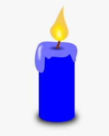 Clipart - Blue Candle Clipart, HD Png Download, Transparent PNG