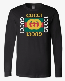 Tt0084 Gucci Logo Long Sleeve T-shirt - Long-sleeved T-shirt, HD Png Download, Transparent PNG