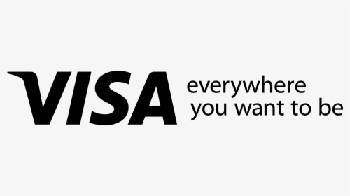 Visa Logo Black Png, Transparent Png, Transparent PNG