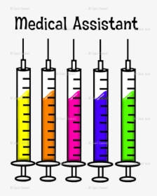 Medical Assistant Syringes Wallpaper - Medical Assistant Free Clipart, HD Png Download, Transparent PNG
