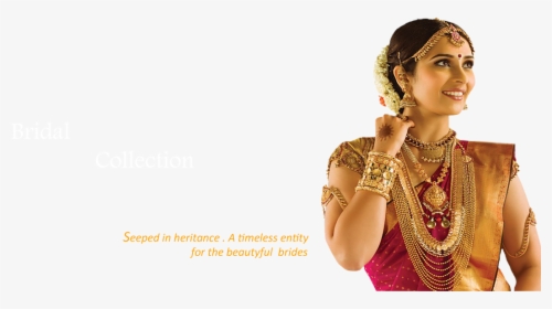 Jewellery Models Png Hd , Png Download - South Indian Bride Png, Transparent Png, Transparent PNG