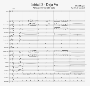 Deja Vu For Marching Band Sheet Music For Flute, Clarinet, - Sea Of Wisdom Score, HD Png Download, Transparent PNG