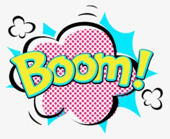 Boom Comic Speechbubble Emoji Words - Boom Comic Png Pink, Transparent Png, Transparent PNG