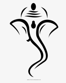 Ganesha Coloring Page - Ganesha Stickers For Bike, HD Png Download, Transparent PNG