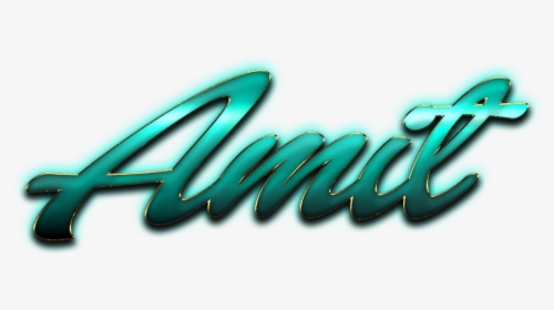 Amit Name Png Ready - Calligraphy, Transparent Png, Transparent PNG