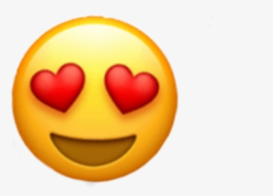 #hearteyes #heart #emoji #eyes #iphone #sticker #random - Emoji Cara Enamorada, HD Png Download, Transparent PNG