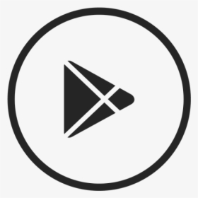 Google Play Icon Png - White Google Play Logo, Transparent Png, Transparent PNG