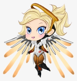 Transparent Mercy Png - Mercy From Overwatch How To Draw Easy, Png Download, Transparent PNG
