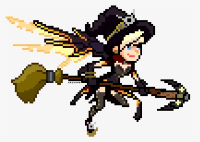 Banner Royalty Free Transparent Mercy Pixel - Overwatch Mercy Pixel Spray, HD Png Download, Transparent PNG