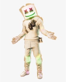 Dusted Marshmello Ft Aura Fortnite - Marshmallow From Fortnight, HD Png Download, Transparent PNG