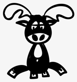 Cartoon Reindeer, HD Png Download, Transparent PNG