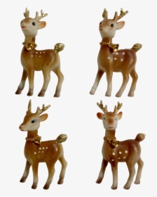 Retro Plastic Reindeer Christmas Decorations, Vintage - Plastic Reindeer, HD Png Download, Transparent PNG