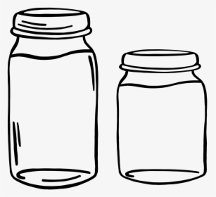 Glass Bottle Clipart Black And White, HD Png Download, Transparent PNG