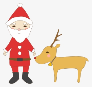Christmas Reindeer Clipart - Cartoon, HD Png Download, Transparent PNG