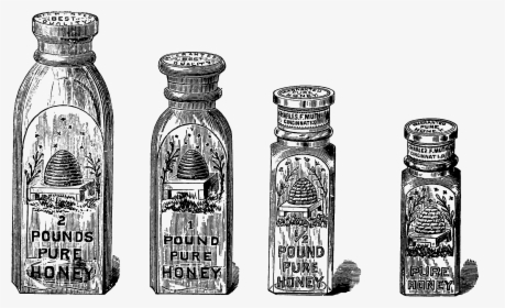 Free Vintage Honey Jar Oh So Nifty Clipart - Vintage Clipart Free, HD Png Download, Transparent PNG
