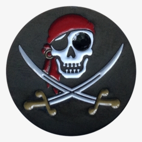 Jolly Roger Pirate Ball Marker & Hat Clip, HD Png Download, Transparent PNG