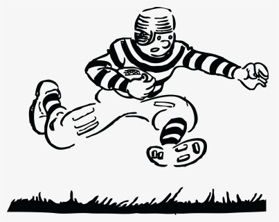 Old Time Football Player Clip Arts - Vintage Football Clip Art, HD Png Download, Transparent PNG