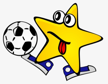 Football, Football Player, Sports, Gaming, Star, Yellow - Soccer Star Clipart, HD Png Download, Transparent PNG