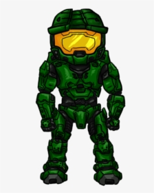 Chibi Halo Master Chief - Master Chief Cartoon Halo, HD Png Download, Transparent PNG