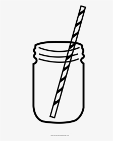 Mason Jar Coloring Page - Mason Jar Clip Png, Transparent Png, Transparent PNG