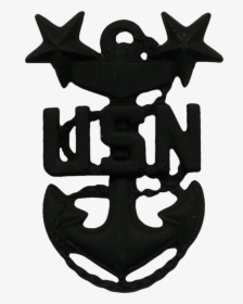 Cap Device Of A United States Navy Master Chief Petty - Master Chief Cap Insignia, HD Png Download, Transparent PNG