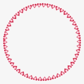 Red Circle Frame Png - Transparent Heart Circle Png, Png Download, Transparent PNG