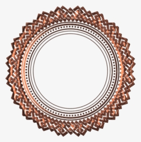 Copper Decorative Fancy Frames Png, Bakır Dekoratif - Mandala Zentangle Art Patterns, Transparent Png, Transparent PNG