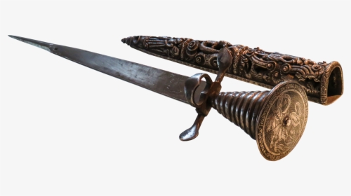 Dagger And Ornate Sheath - Old Knife Png, Transparent Png, Transparent PNG