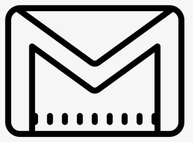 Gmail Blanco Y Negro , Png Download - Gmail Logo Png Blanco, Transparent Png, Transparent PNG