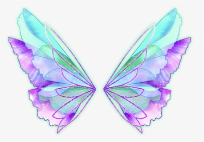 #wings #fairy #fairies #fairywings #cute #kawaii #aqua - Winx Club Flora Onyrix, HD Png Download, Transparent PNG